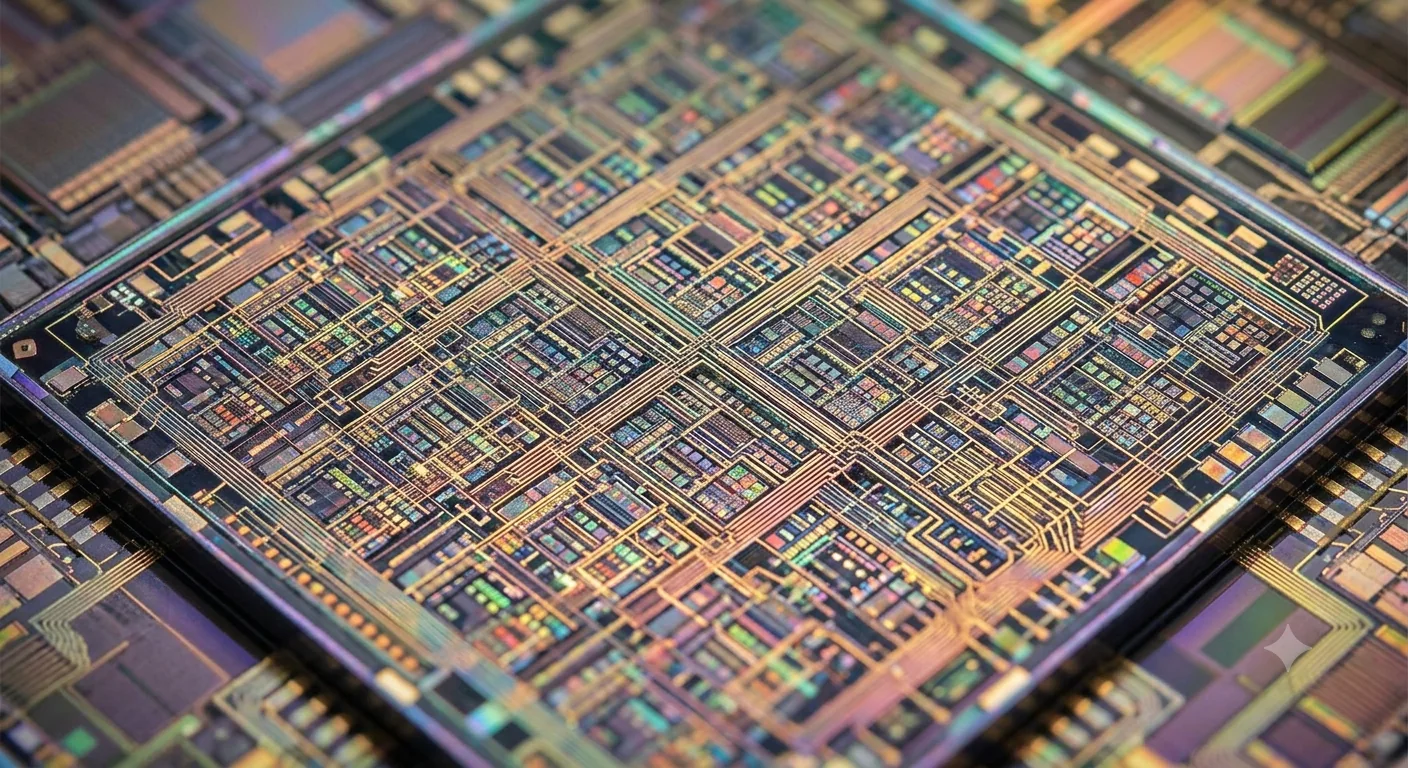 VLSI layout representing digital RTL implementation