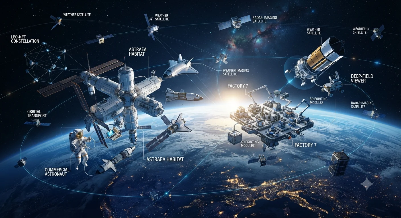 Space technology visual overview